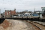 AMTK 25 leads 3 other locos on train P092-19